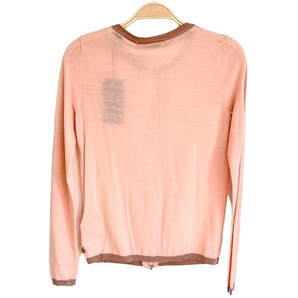 Scotch & Soda Pink Lightweight Button Up Cardigan Knit Sweater Size XSP NWT $125 - Picture 2 of 7